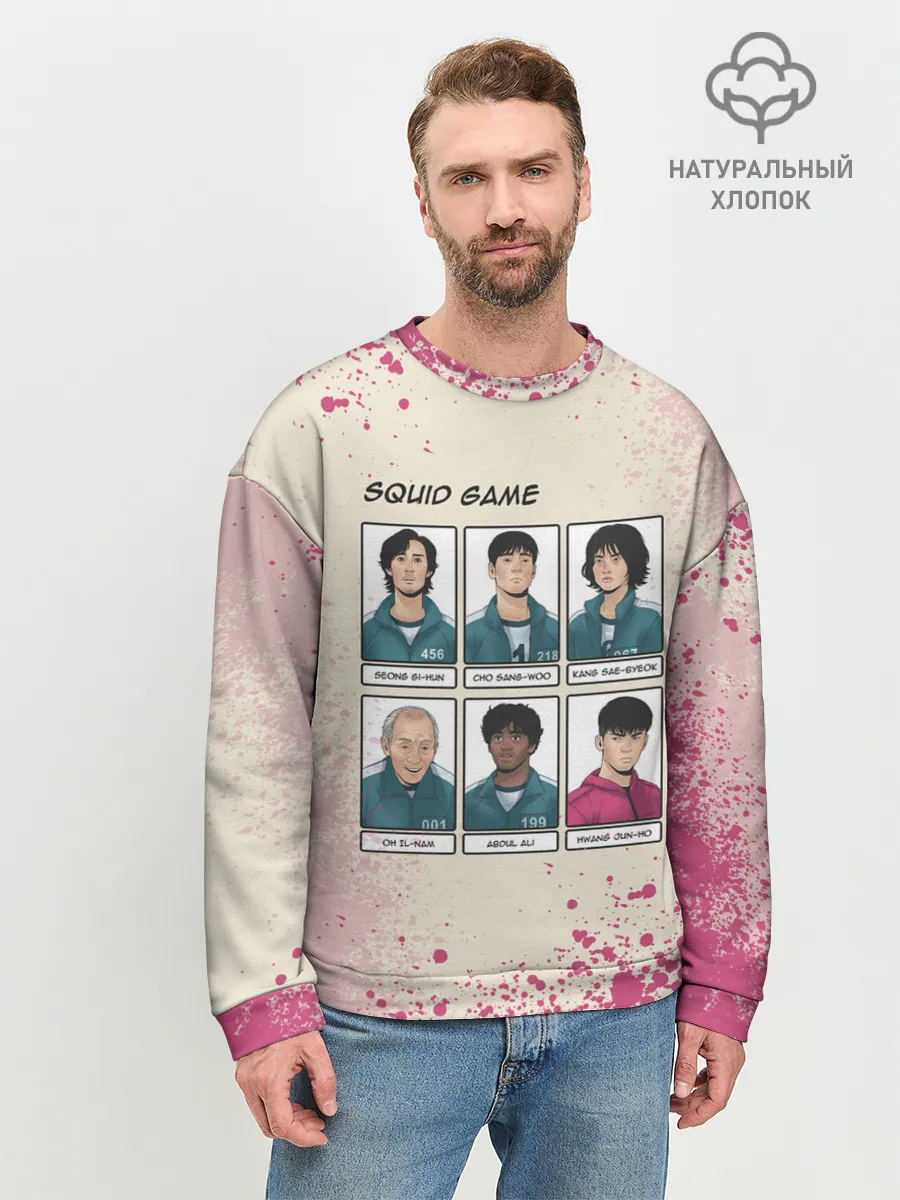 Мужской свитшот базовый / ГЛАВНЫЕ ГЕРОИ | ИГРА В КАЛЬМАРА