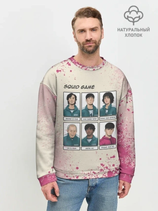 Мужской свитшот базовый / ГЛАВНЫЕ ГЕРОИ | ИГРА В КАЛЬМАРА