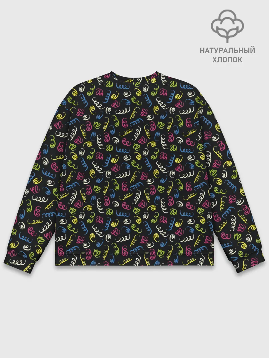 Мужской свитшот базовый / Праздничное Конфетти