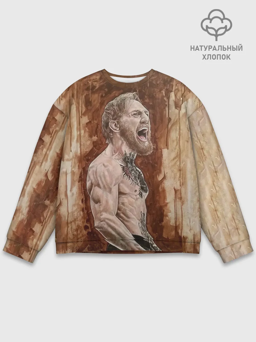 Мужской свитшот базовый / Ярость Конора МакГрегора