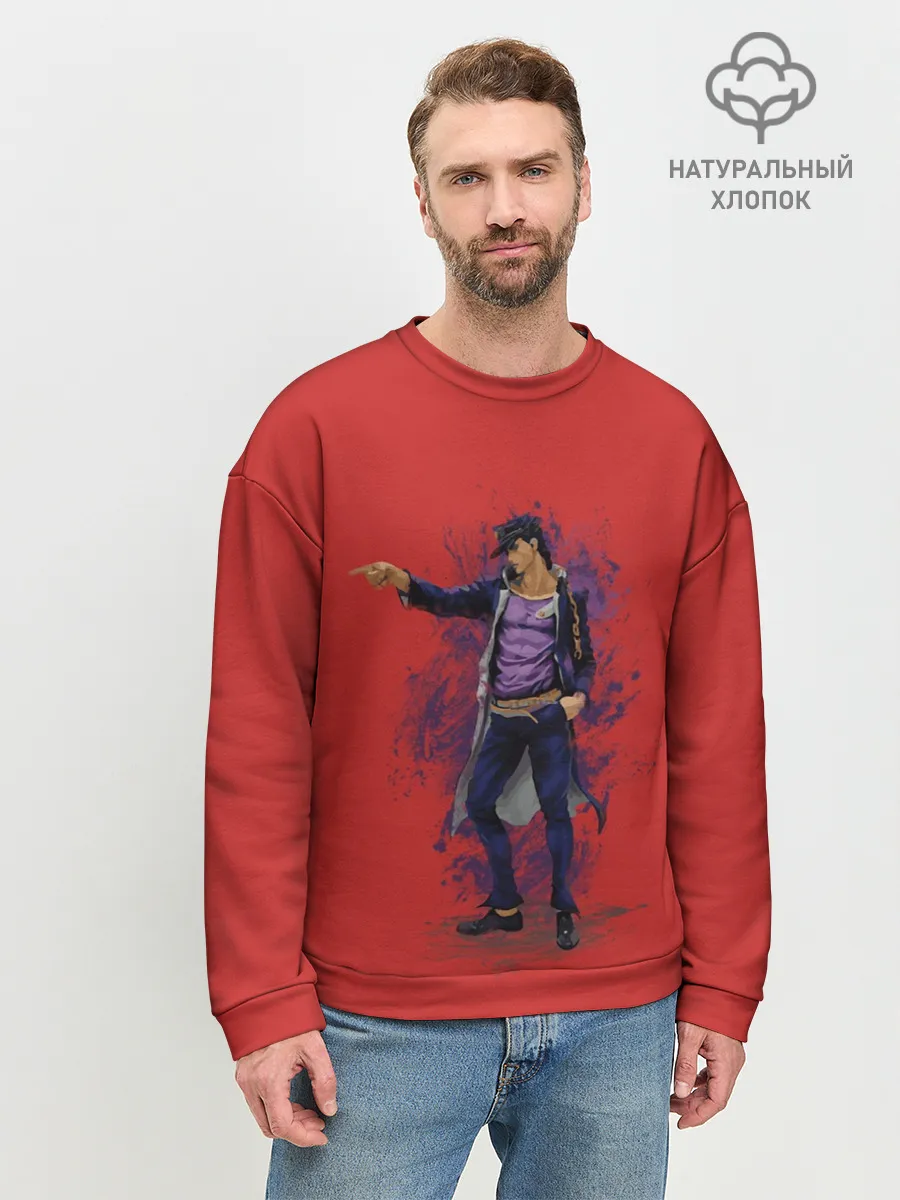 Мужской свитшот базовый / Jotaro. Jo Jo