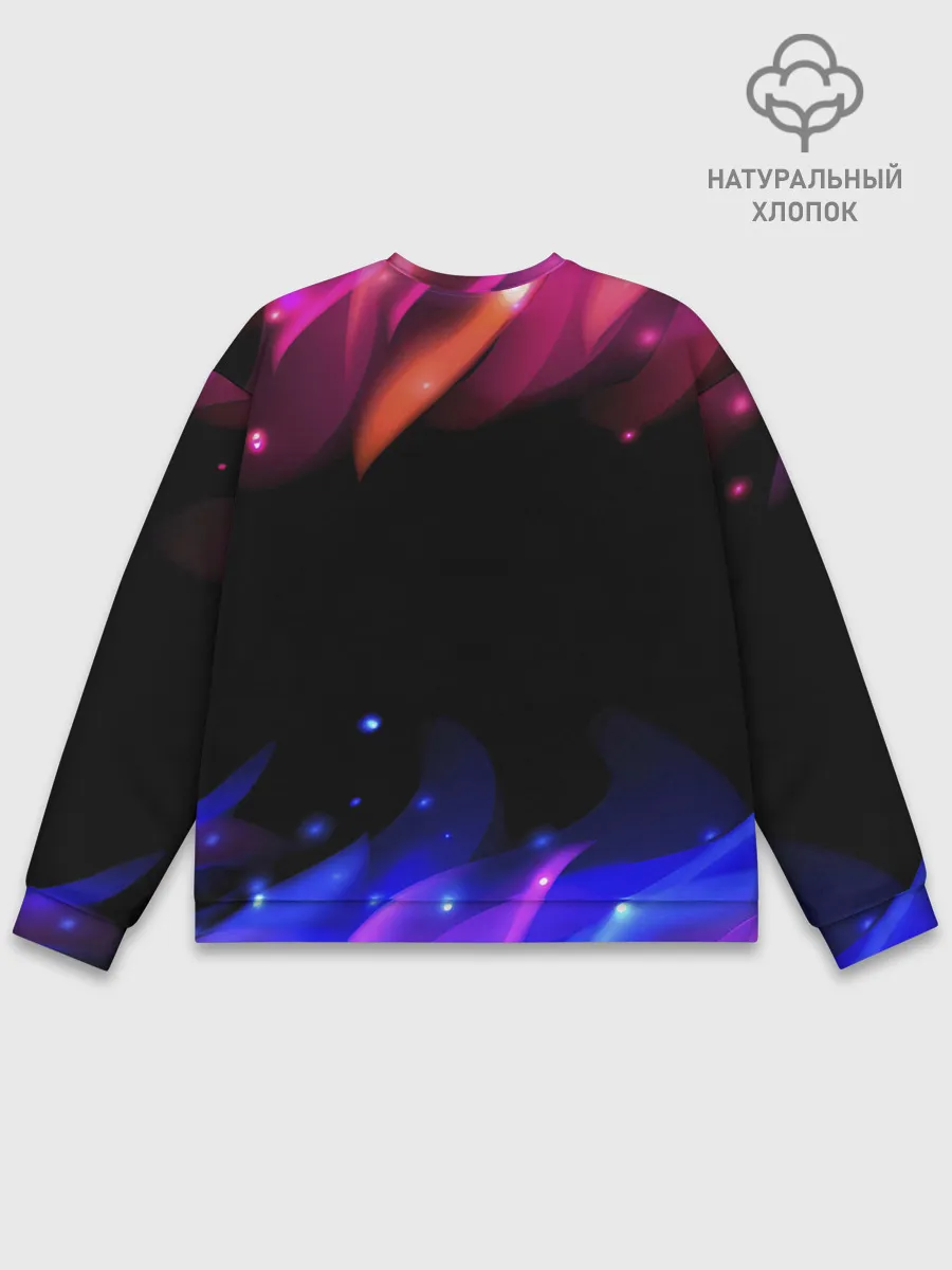 Мужской свитшот базовый / Игра в кальмара / Squid Game: Огонь.