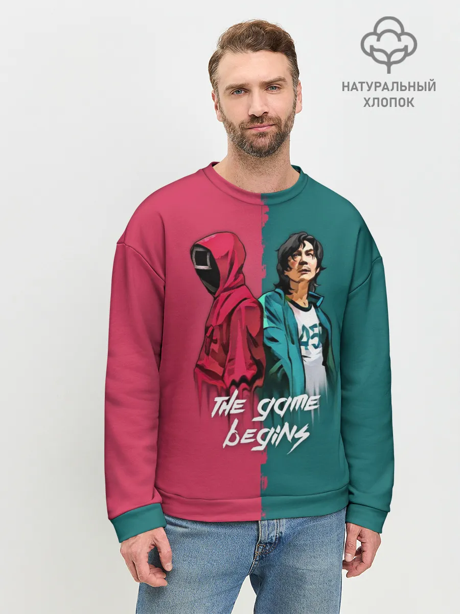 Мужской свитшот базовый / Игра на выживание Ojingeo geim