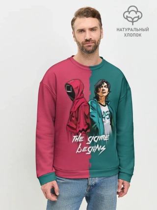 Мужской свитшот базовый / Игра на выживание Ojingeo geim