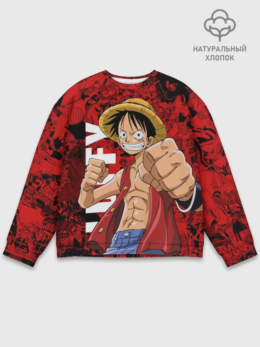 Мужской свитшот базовый / Манки Д. Луффи, One Piece