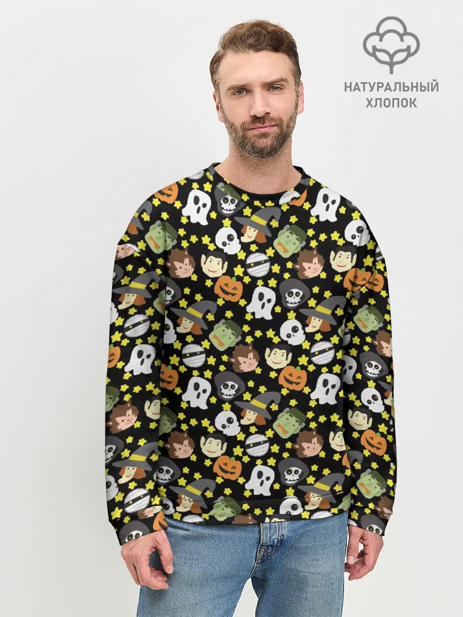 Мужской свитшот базовый / персонажи и хэллоуин