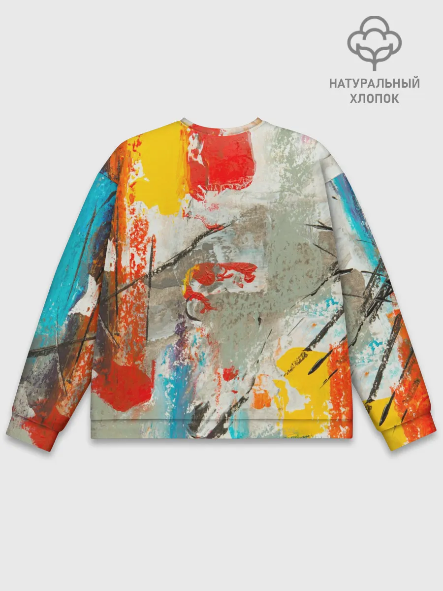 Мужской свитшот базовый / Буйство красок 3D