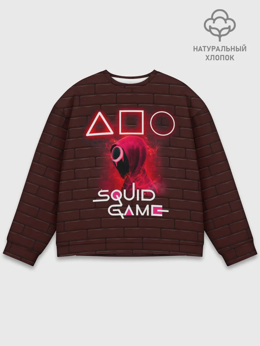 Мужской свитшот базовый / SQUID GAME | ИГРА В КАЛЬМАРА СОТРУДНИК