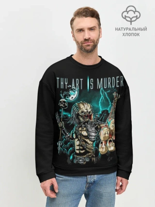 Мужской свитшот базовый / Thy Art Is Murder - Human Target