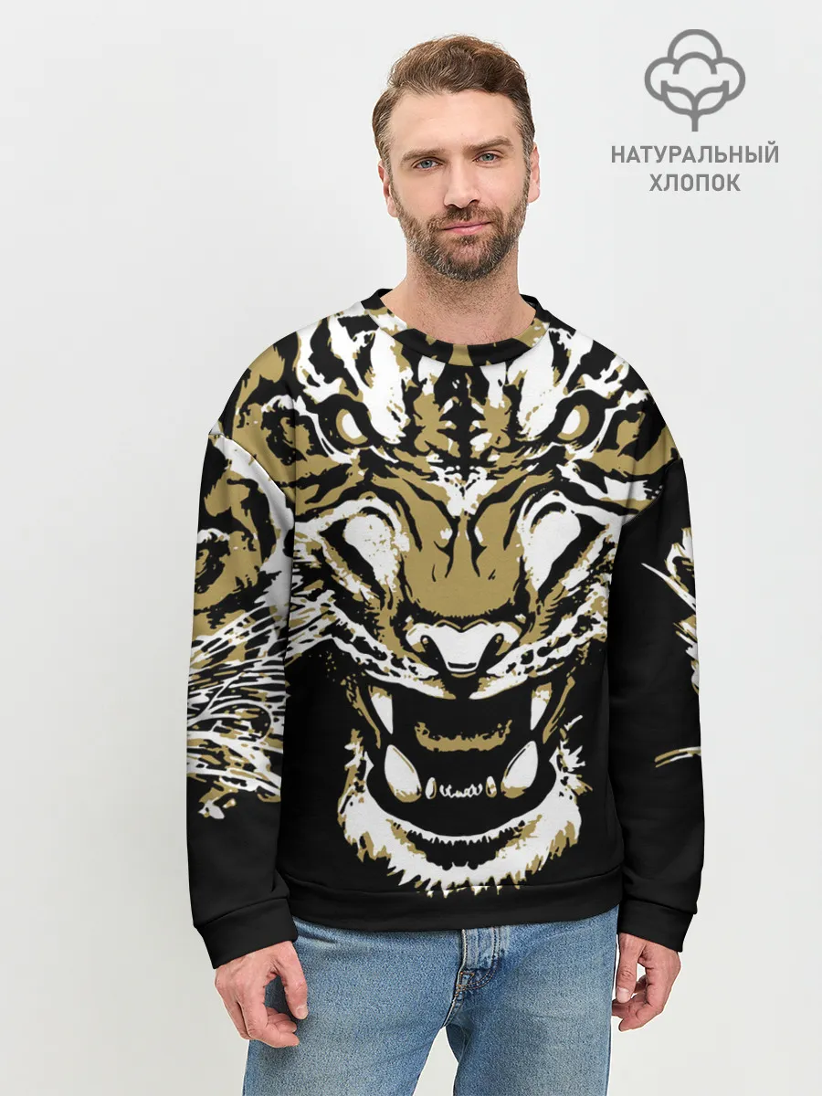 Мужской свитшот базовый / Рычание джунглей