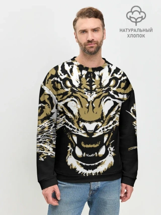 Мужской свитшот базовый / Рычание джунглей