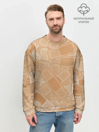 Мужской свитшот базовый / Просто пластыри