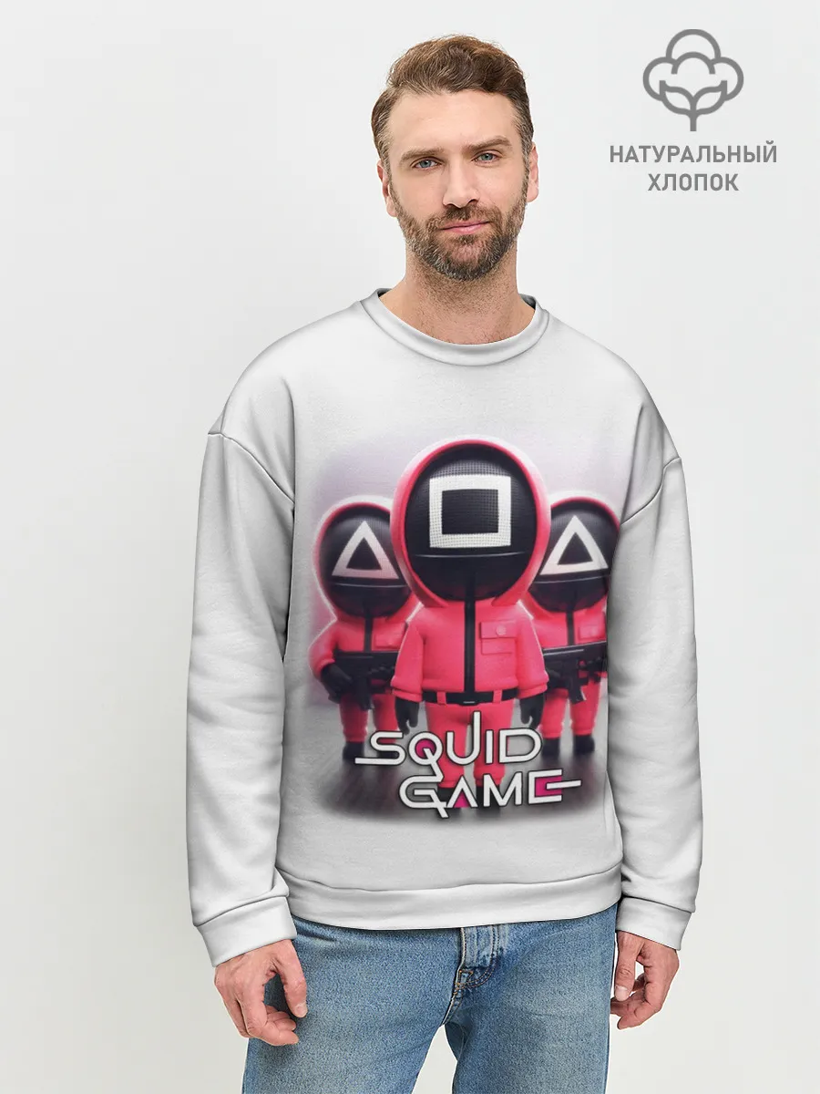 Мужской свитшот базовый / SQUID GAME СОТРУДНИКИ | ИГРА В КАЛЬМАРА