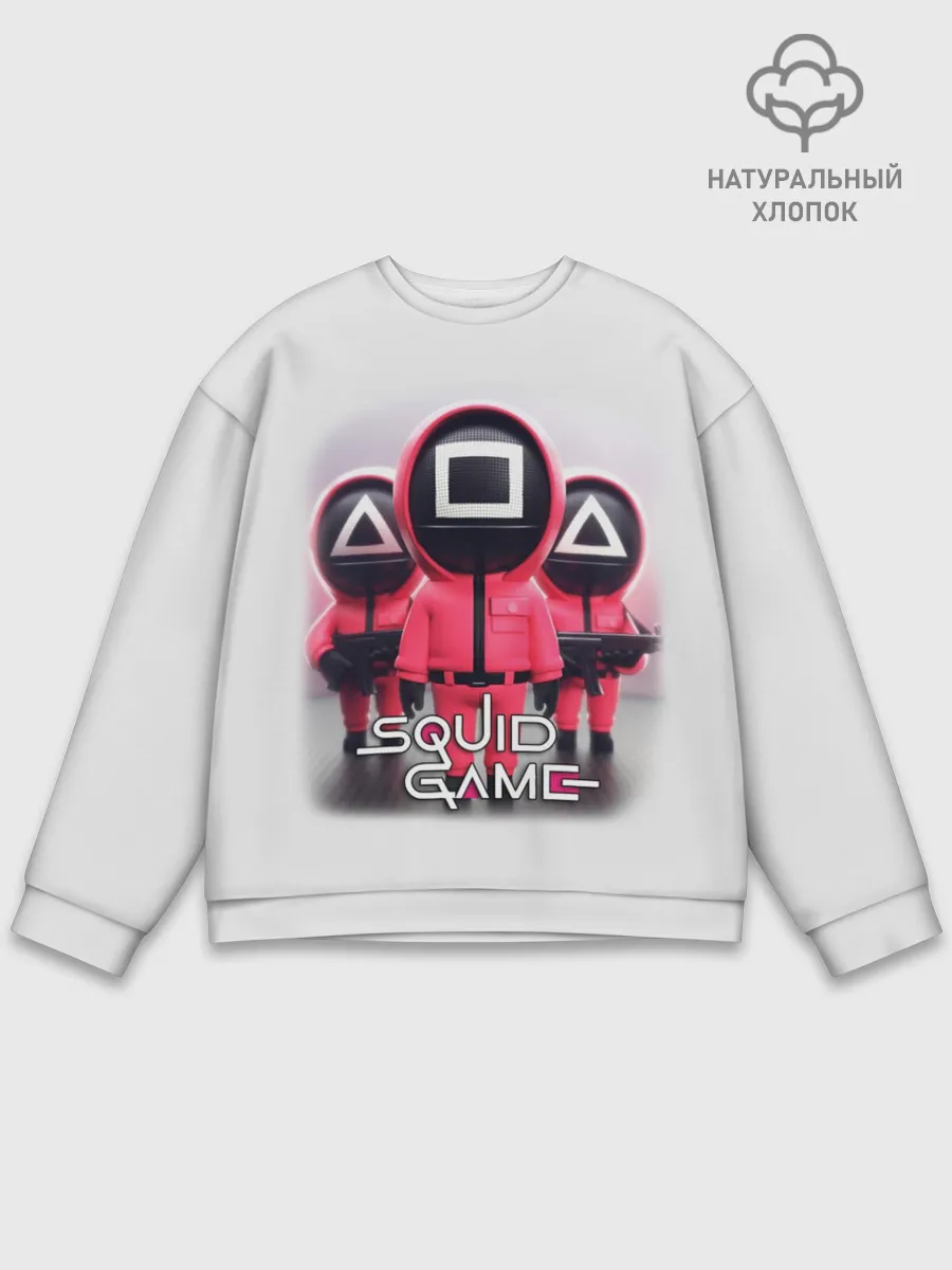 Мужской свитшот базовый / SQUID GAME СОТРУДНИКИ | ИГРА В КАЛЬМАРА