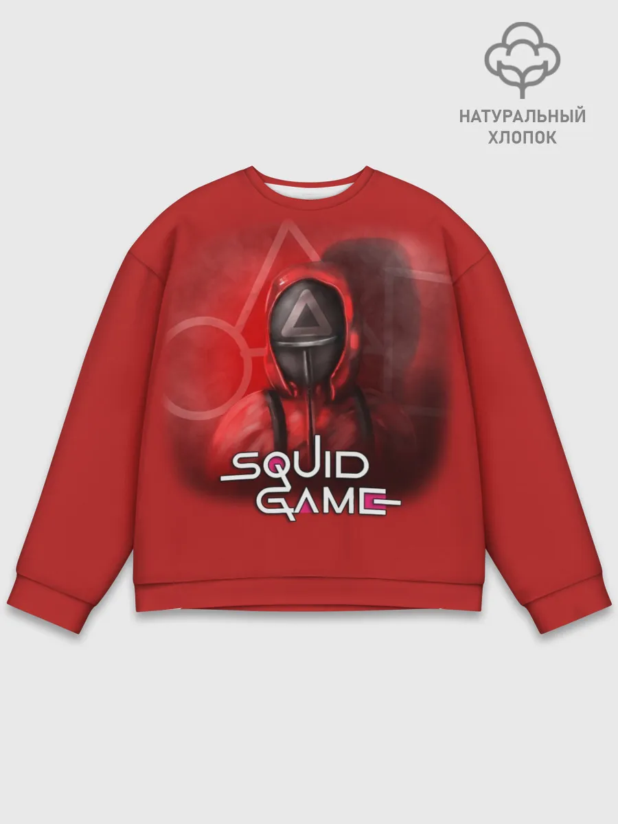 Мужской свитшот базовый / ИГРА В КАЛЬМАРА | ТРЕУГОЛЬНИК