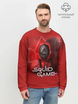 Мужской свитшот базовый / ИГРА В КАЛЬМАРА | ТРЕУГОЛЬНИК