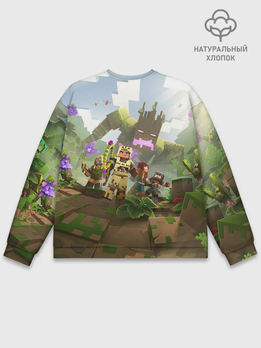 Мужской свитшот базовый / МАЙНКРАФТ ГЕРОИ ПРОТИВ ЗЛА