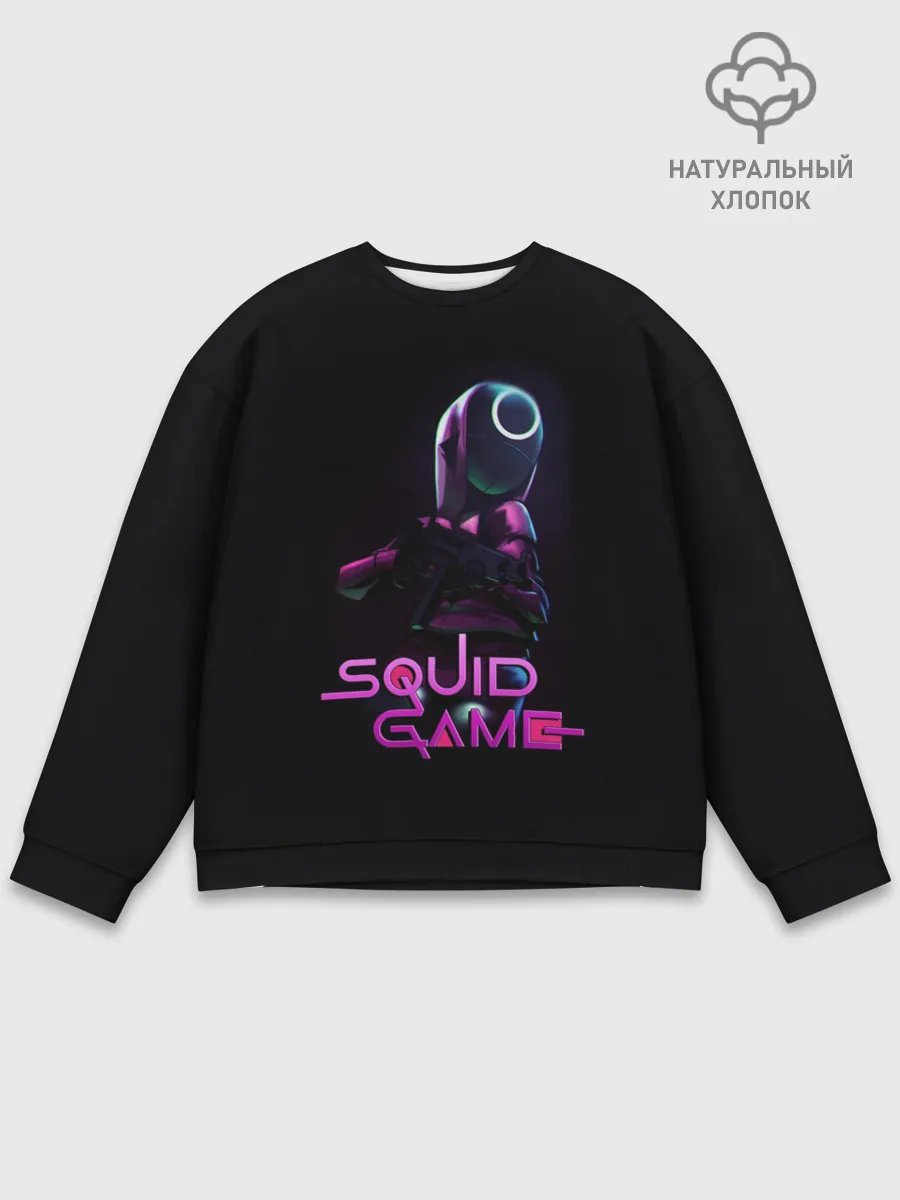 Мужской свитшот базовый / Игра в кальмара - символ круг