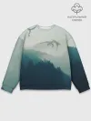 Мужской свитшот базовый / ДРАКОНЫ НАД ЛЕСОМ / DRAGON