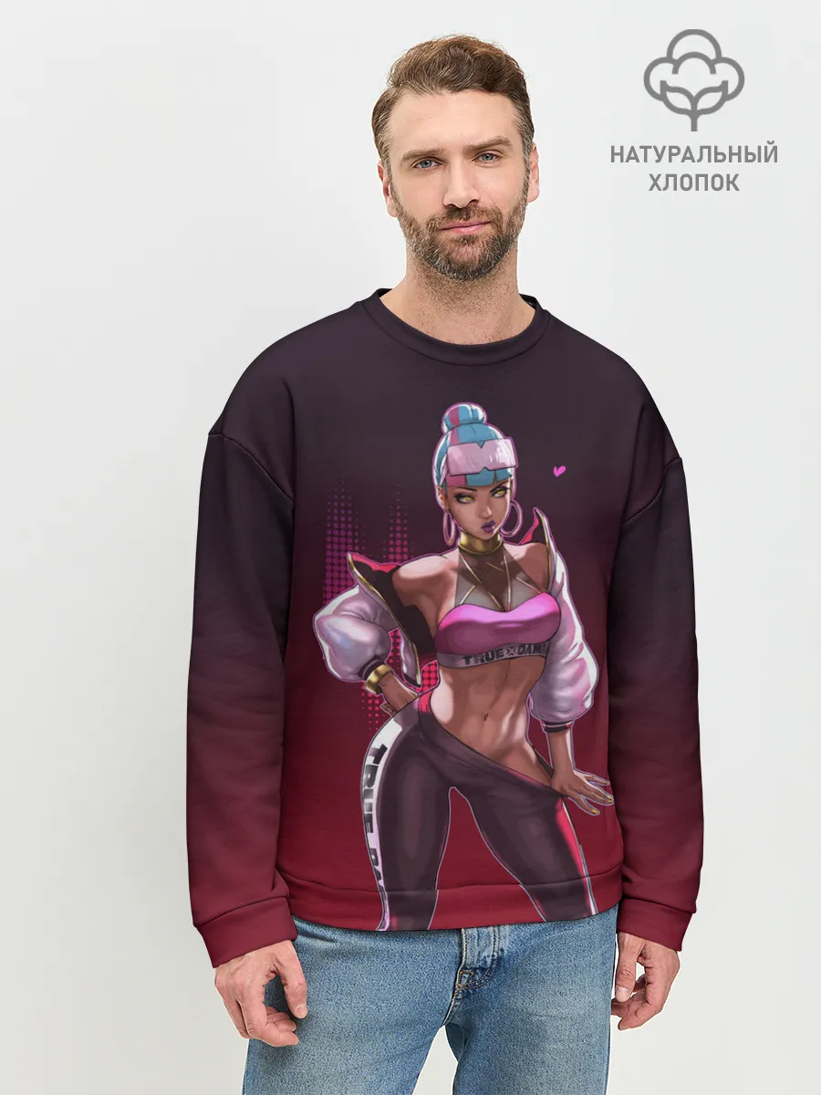 Мужской свитшот базовый / League of Legends Qiyana