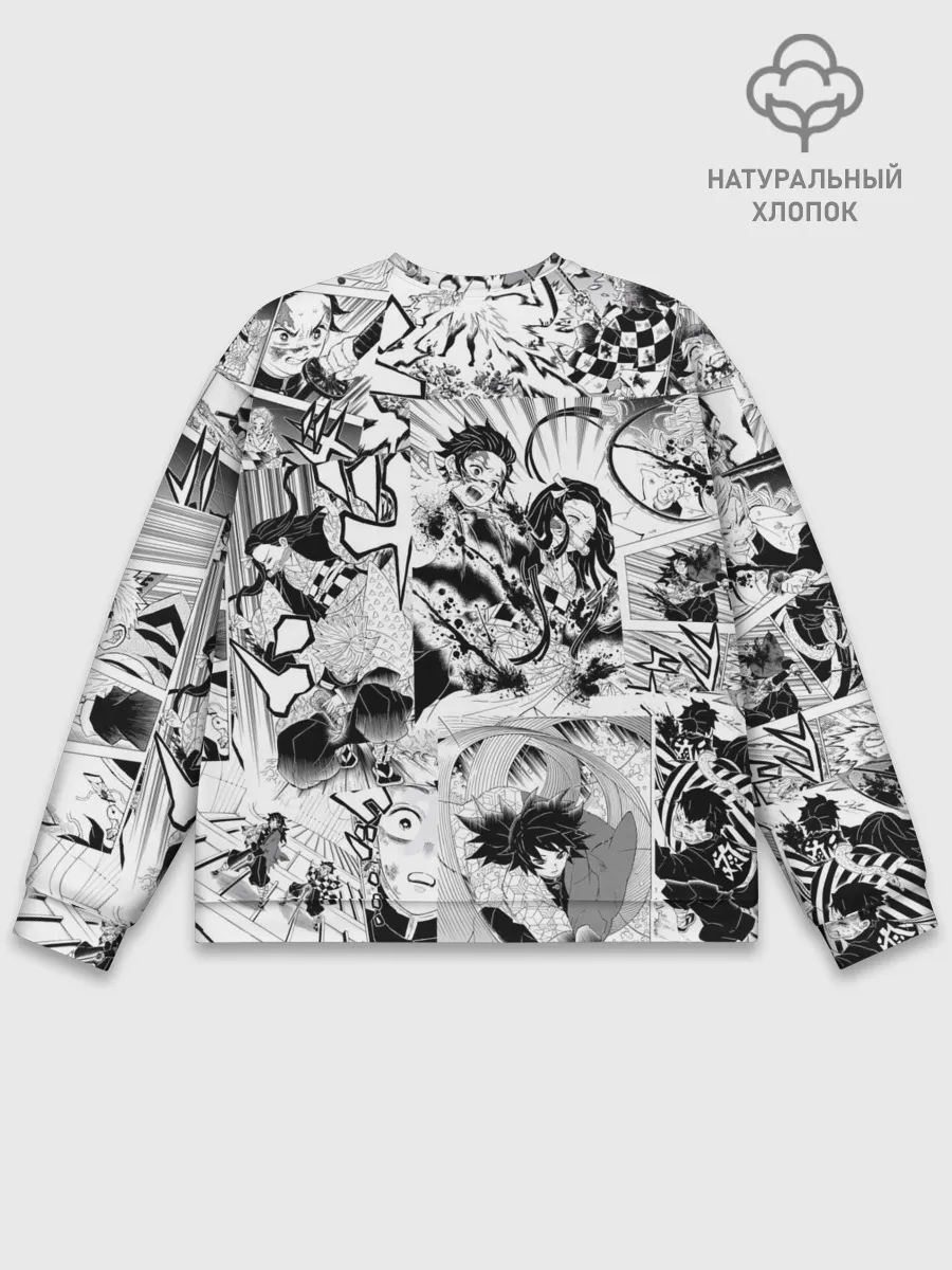Мужской свитшот базовый / Клинок, рассекающий демонов, МАНГА