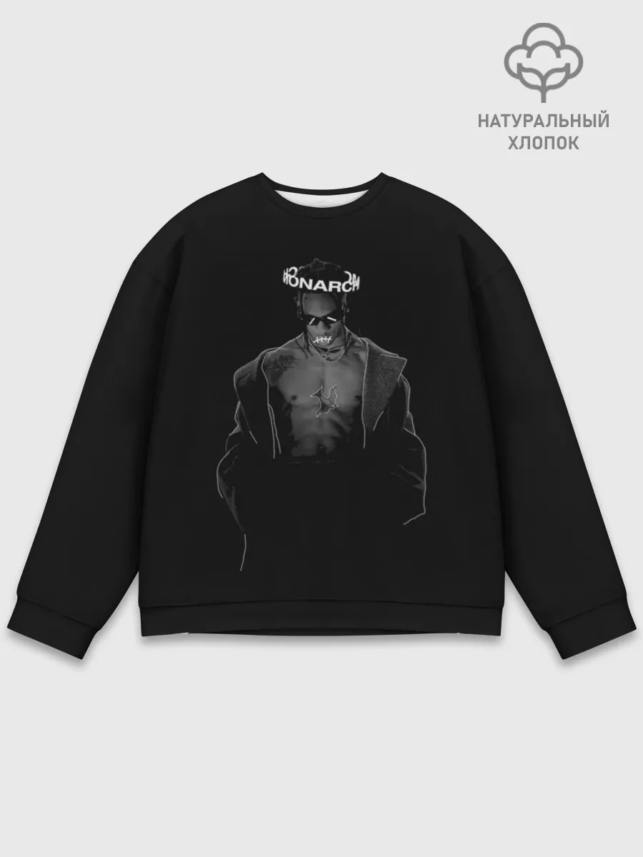 Мужской свитшот базовый / Travis in black
