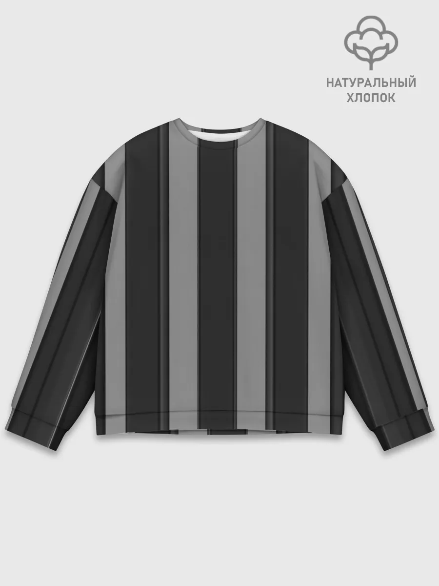 Мужской свитшот базовый / ретро полосы