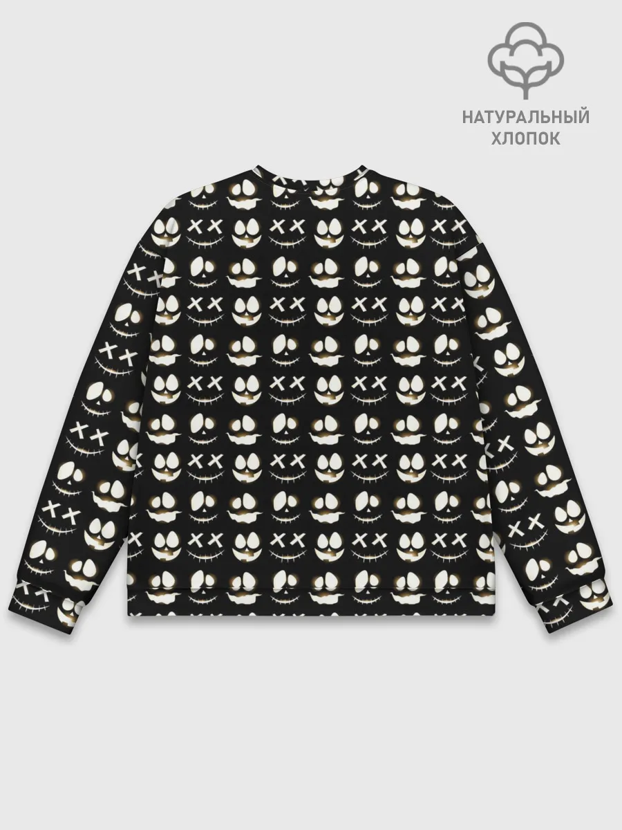 Мужской свитшот базовый / Прикольные смайлы Хэллоуин 2 / Halloween 2