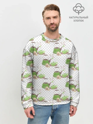 Мужской свитшот базовый / Зеленый чай
