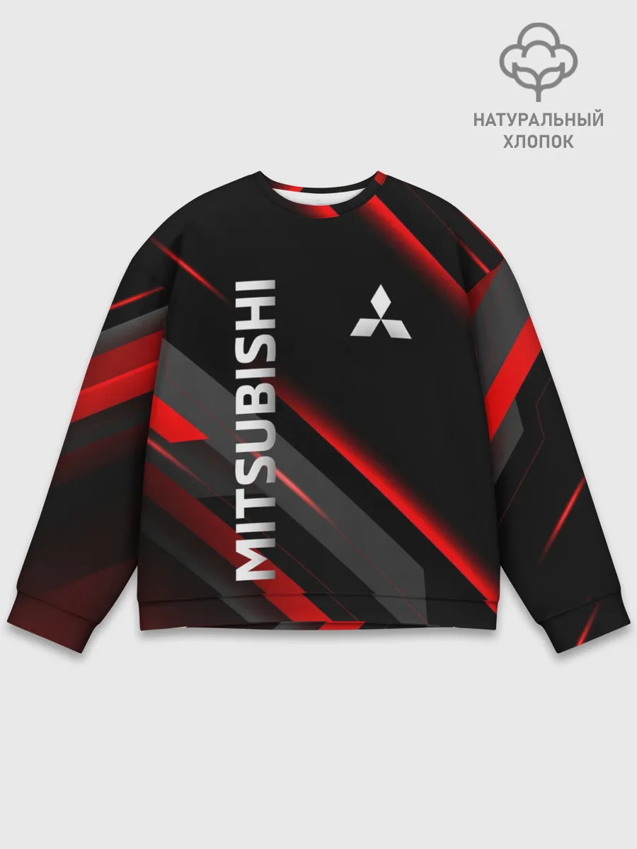 Мужской свитшот базовый / Геометрия митсубиси