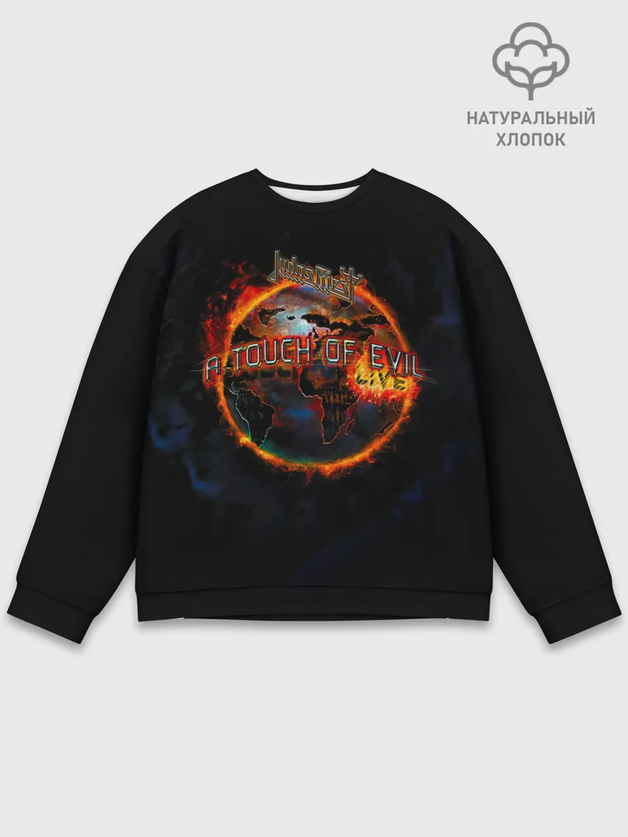 Мужской свитшот базовый / A Touch of Evil: Live - Judas Priest