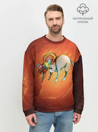 Мужской свитшот базовый / Cat 50/50