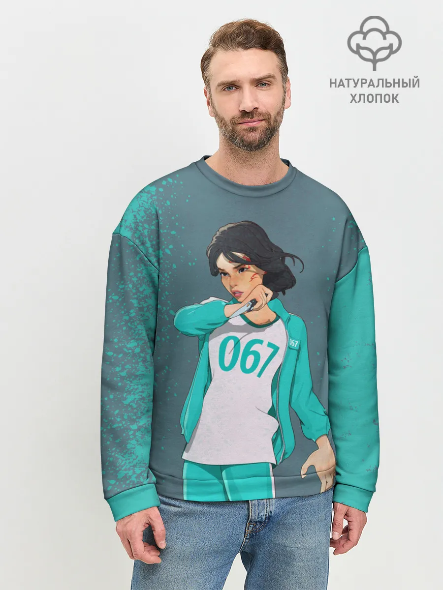 Мужской свитшот базовый / 067 | Кан Сэ Бёк с ножом