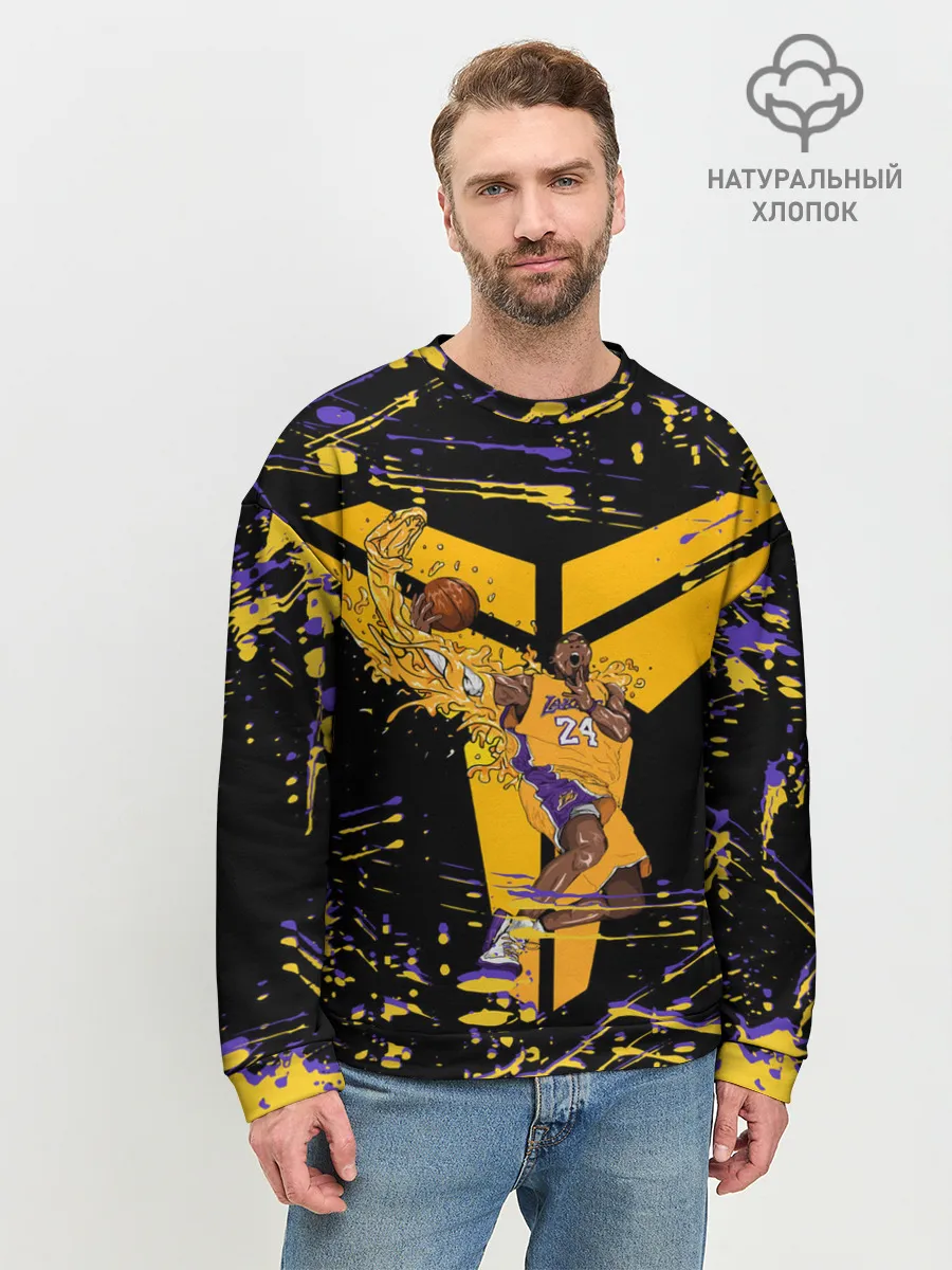 Мужской свитшот базовый / Los angeles lakers NBA