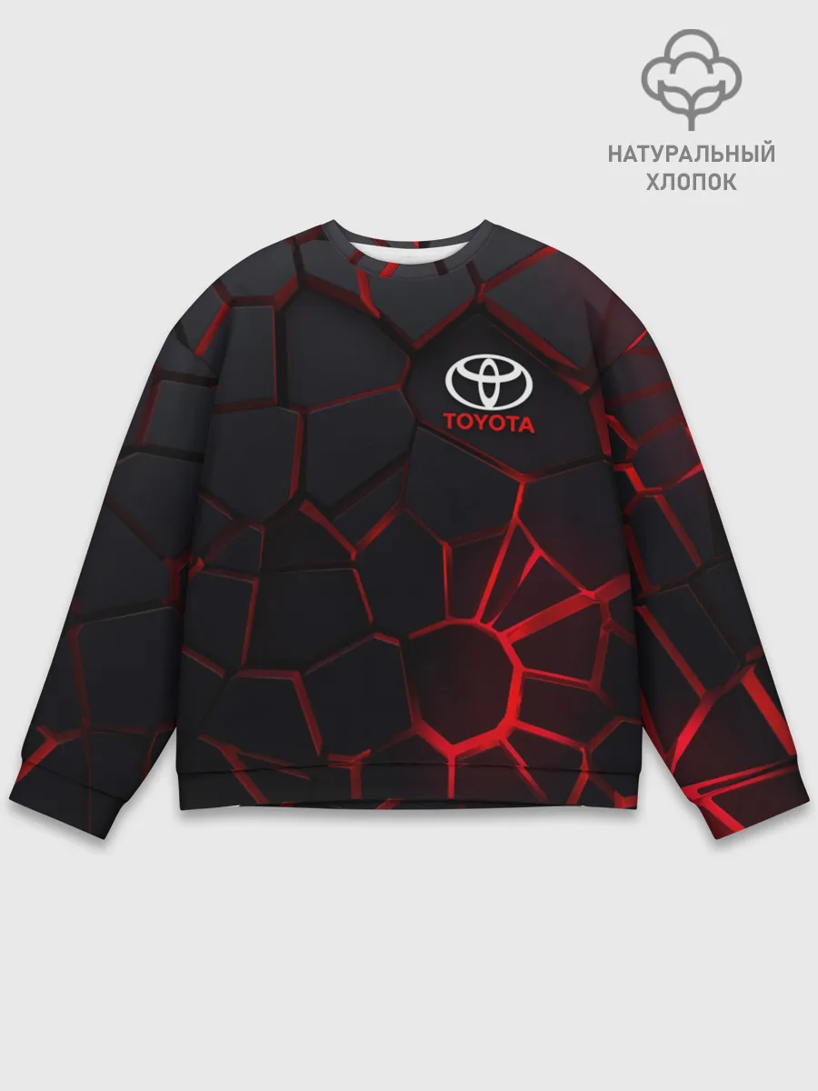 Мужской свитшот базовый / Тойота 3D плиты с подсветкой