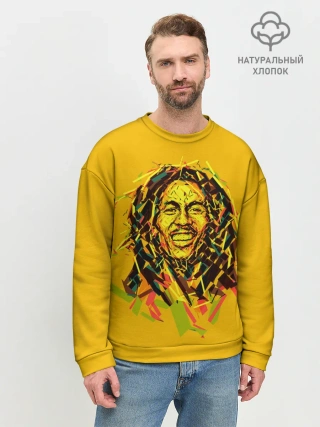 Мужской свитшот базовый / Радостный Боб