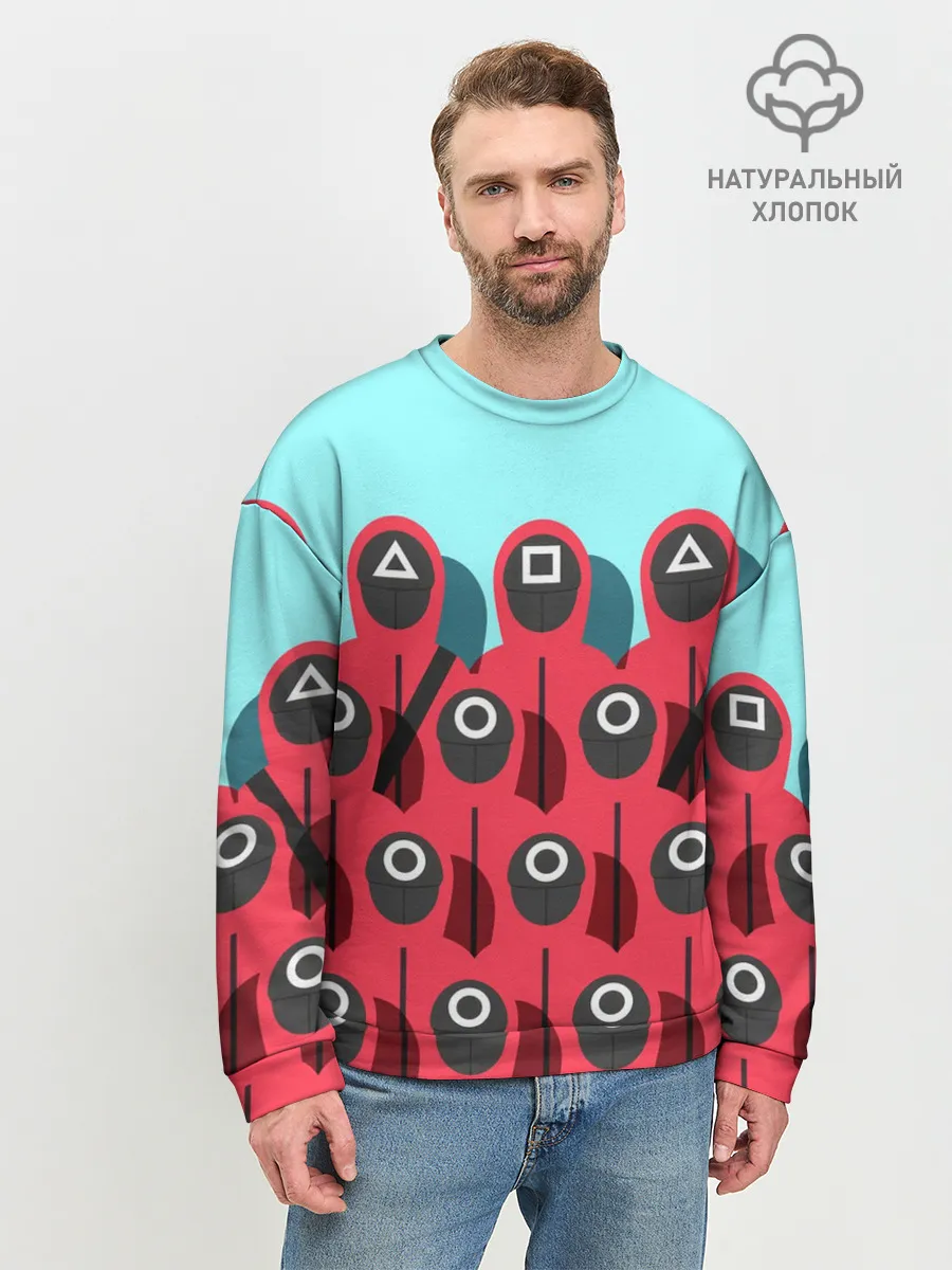 Мужской свитшот базовый / Охрана | Squid game