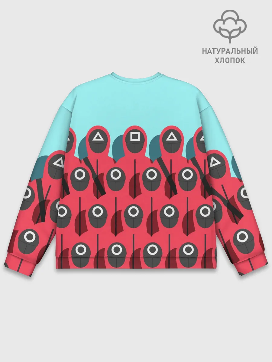 Мужской свитшот базовый / Охрана | Squid game