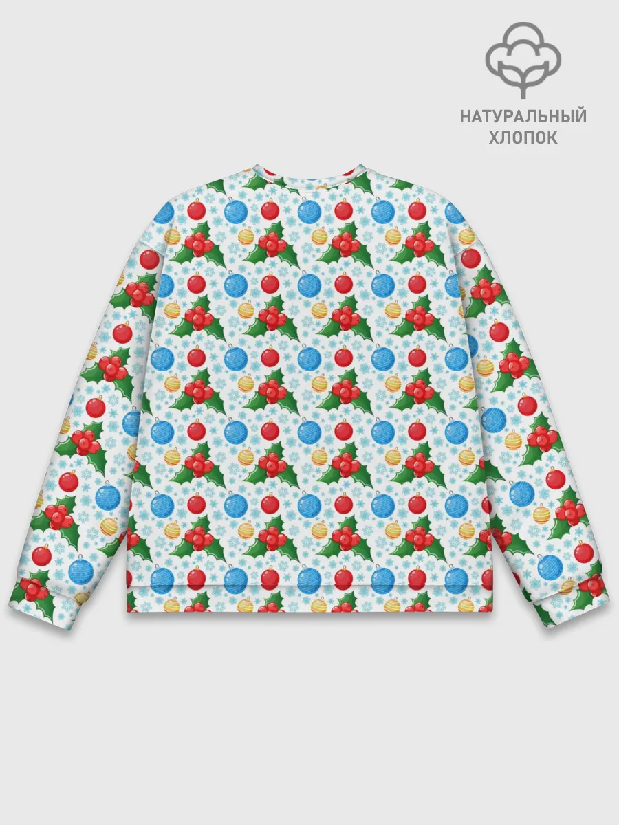 Мужской свитшот базовый / Новогодняя Символика