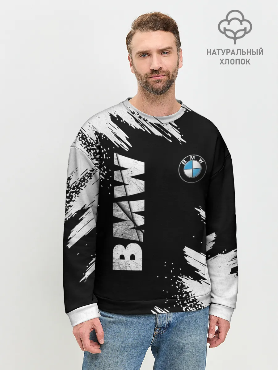 Мужской свитшот базовый / BMW GRUNGE | БМВ ГРАНЖ