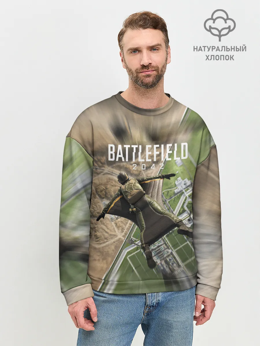 Мужской свитшот базовый / ВЫСАДКА | BATTLEFIELD 2042