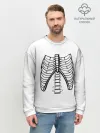 Мужской свитшот базовый / ребра скелета