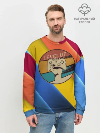 Мужской свитшот базовый / Джойстик | Level Up
