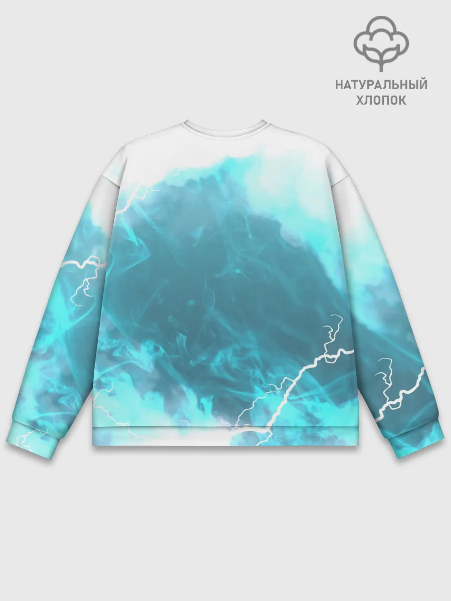 Мужской свитшот базовый / ОХРАНА НА ЧЕКУ | ТРЕУГОЛЬНИК