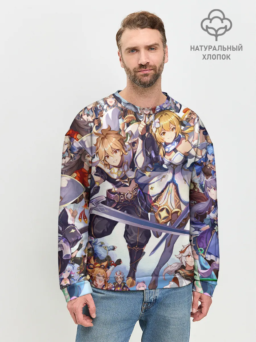 Мужской свитшот базовый / GENSHIN IMPACT ПЕРСОНАЖИ