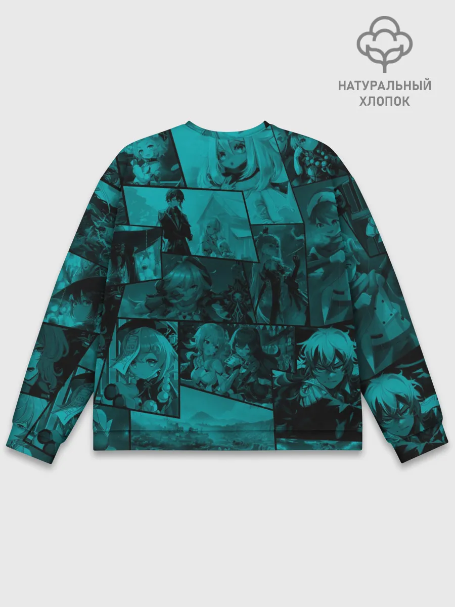 Мужской свитшот базовый / Чжун Ли , Genshin Impact