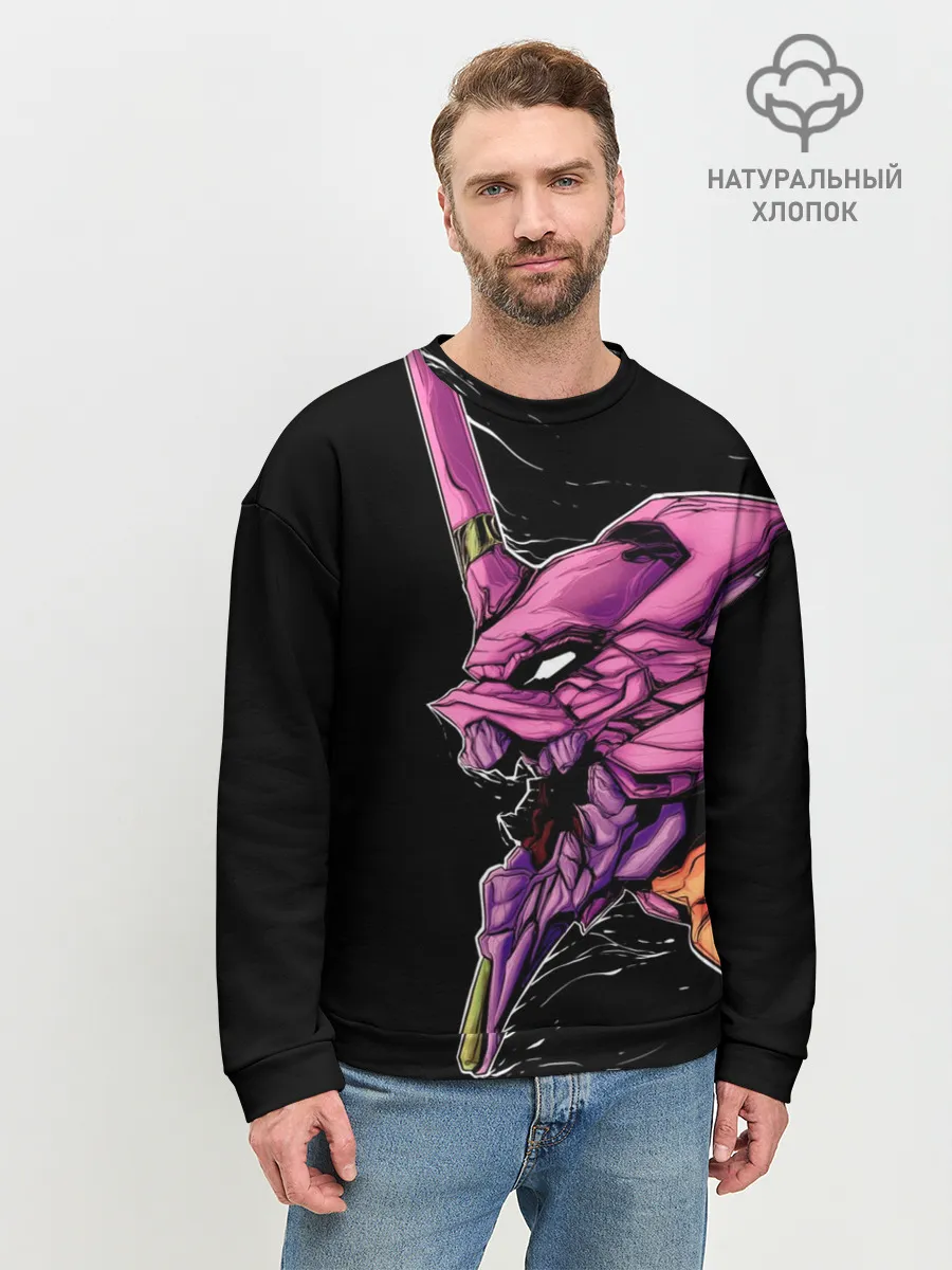 Мужской свитшот базовый / Evangelion. Eva 01