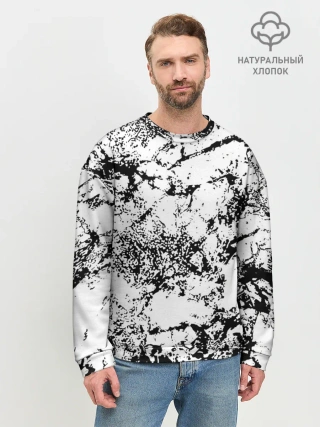 Мужской свитшот базовый / Эффект линогравюры