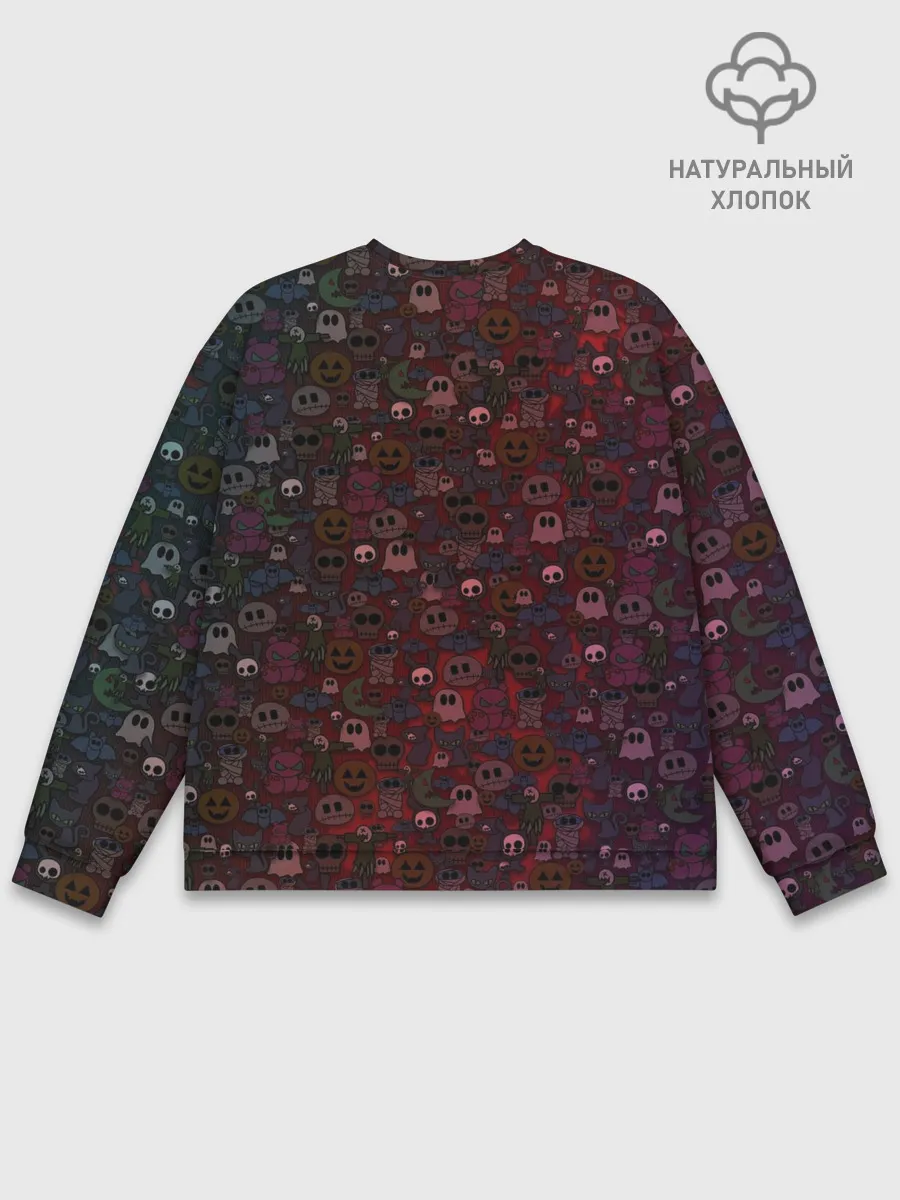 Мужской свитшот базовый / большой хэллоуин