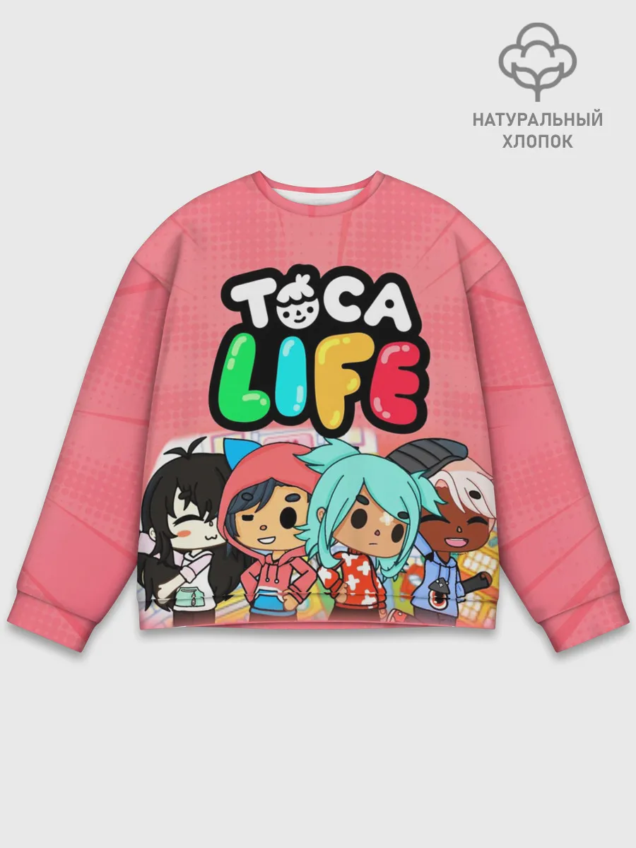 Мужской свитшот базовый / Toca Boca | Тока бока персонажи игры